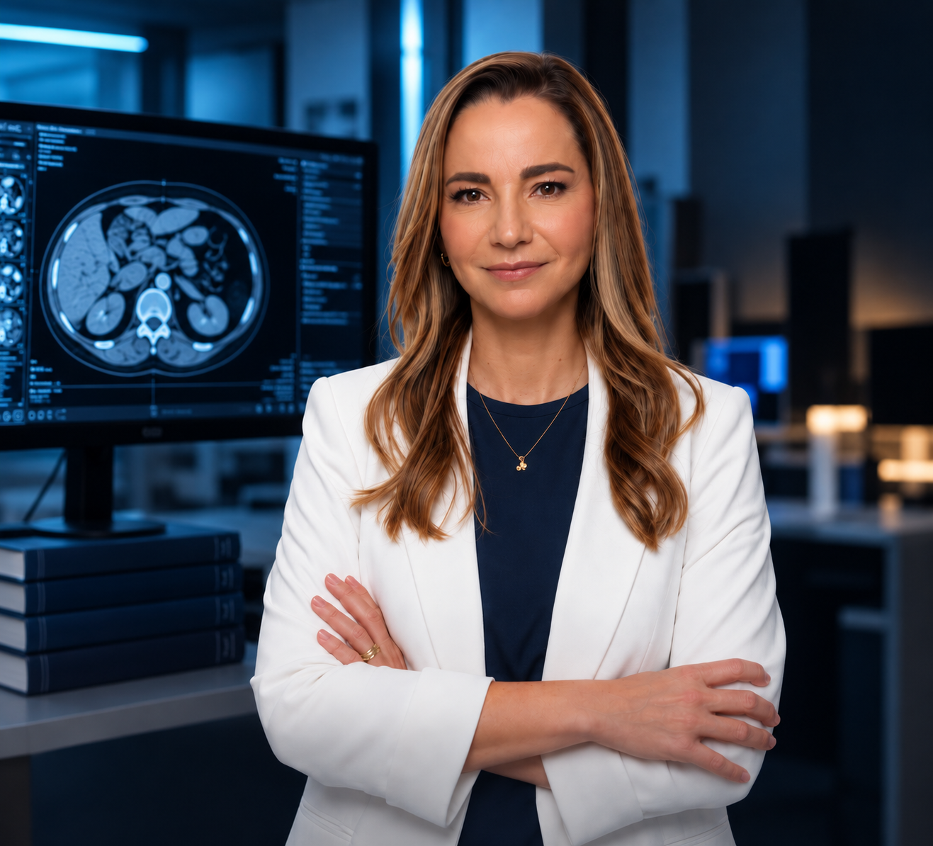 Dra. Simone D. Damato, médica radiologista e autora do e-book Abdome Agudo